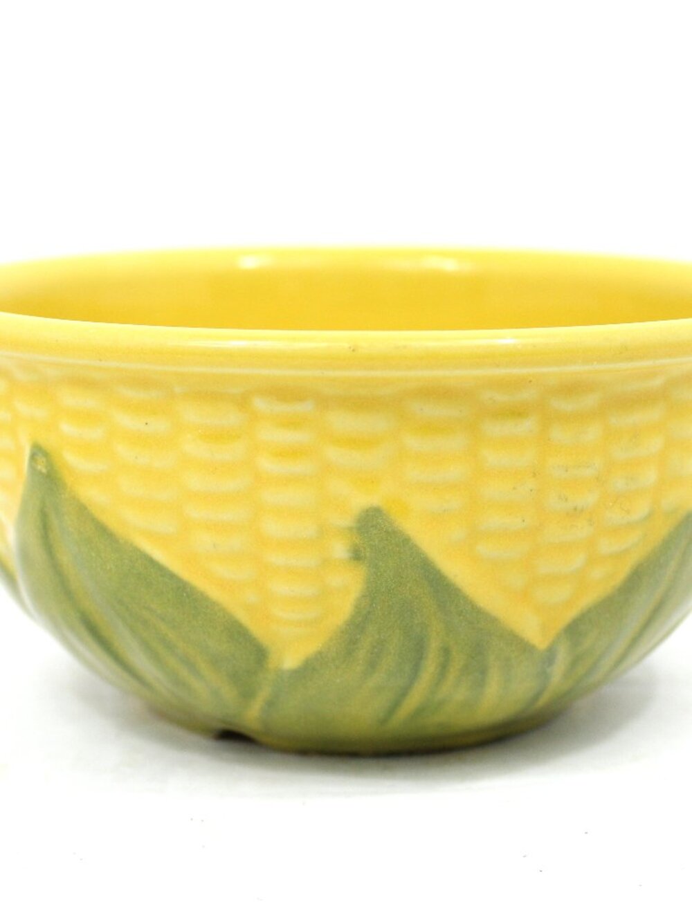SHAWNEE USA POTTERY CORN KING #6 MIXING BOWL YELLOW GLAZED CORN COB PATTERN VTG